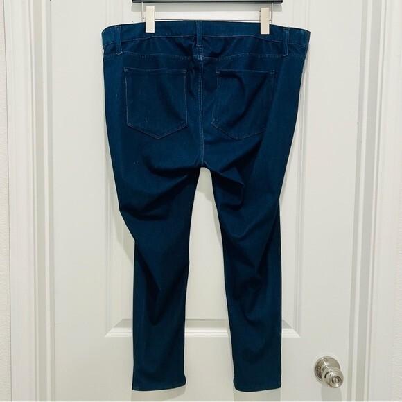 GAP Maternity Ankle Jeggings Dark Wash Sz 18/34R Stretchy Adjustable Side Panels - Picture 6 of 13